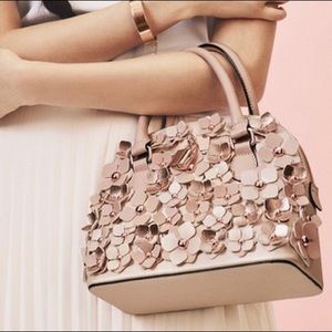 Soft Cream Aldo Floral Satchel Handbag (NWOT)